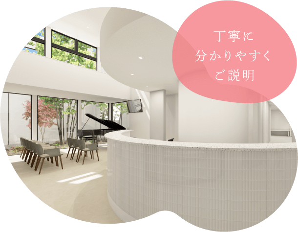 丁寧に分かりやすくご説明